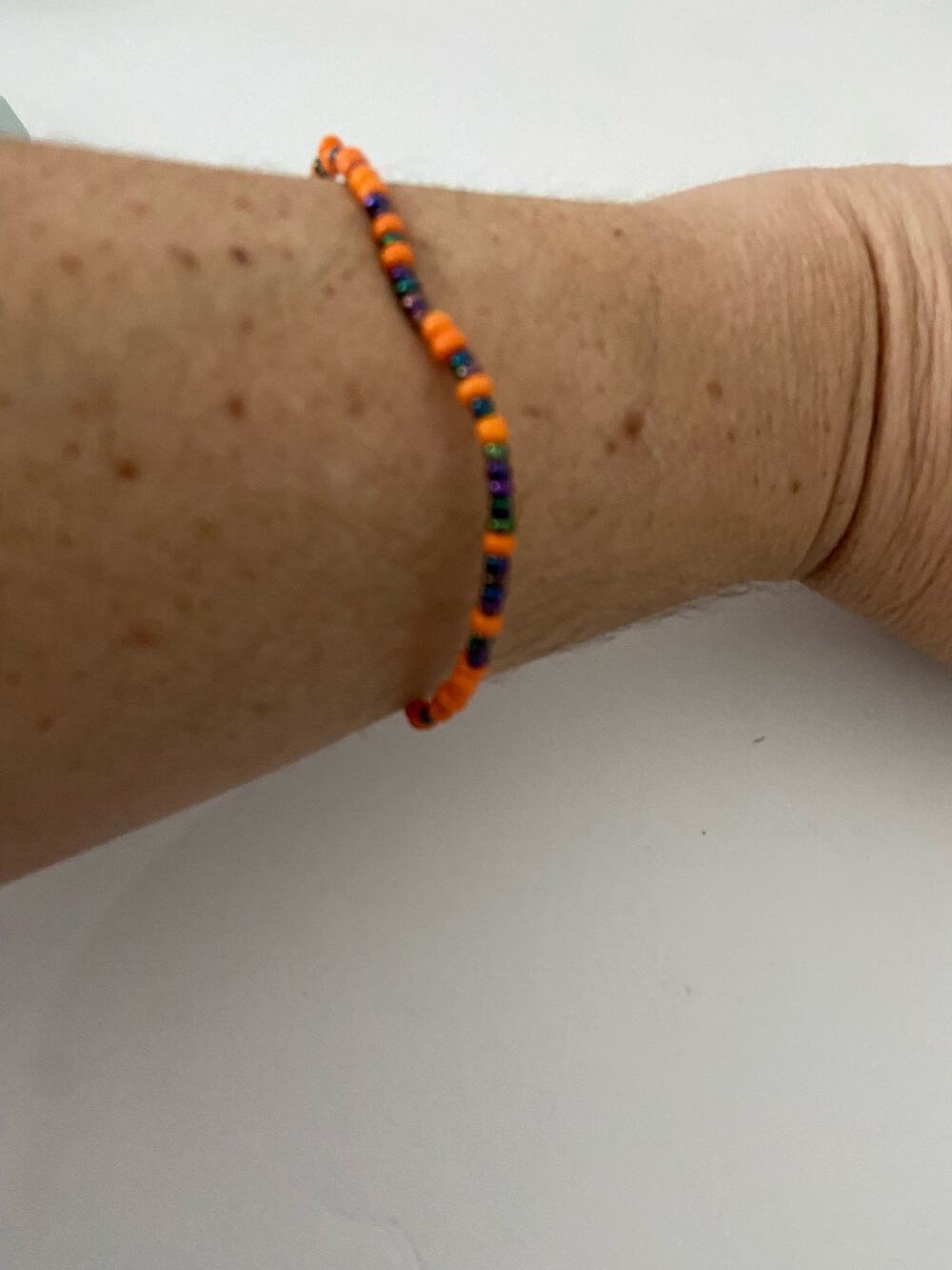 colored wire bangle bracelet